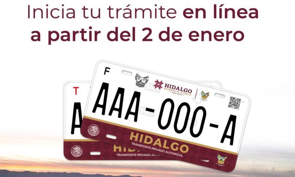 inicia el reemplacamiento vehicular 2023 en Hidalgo