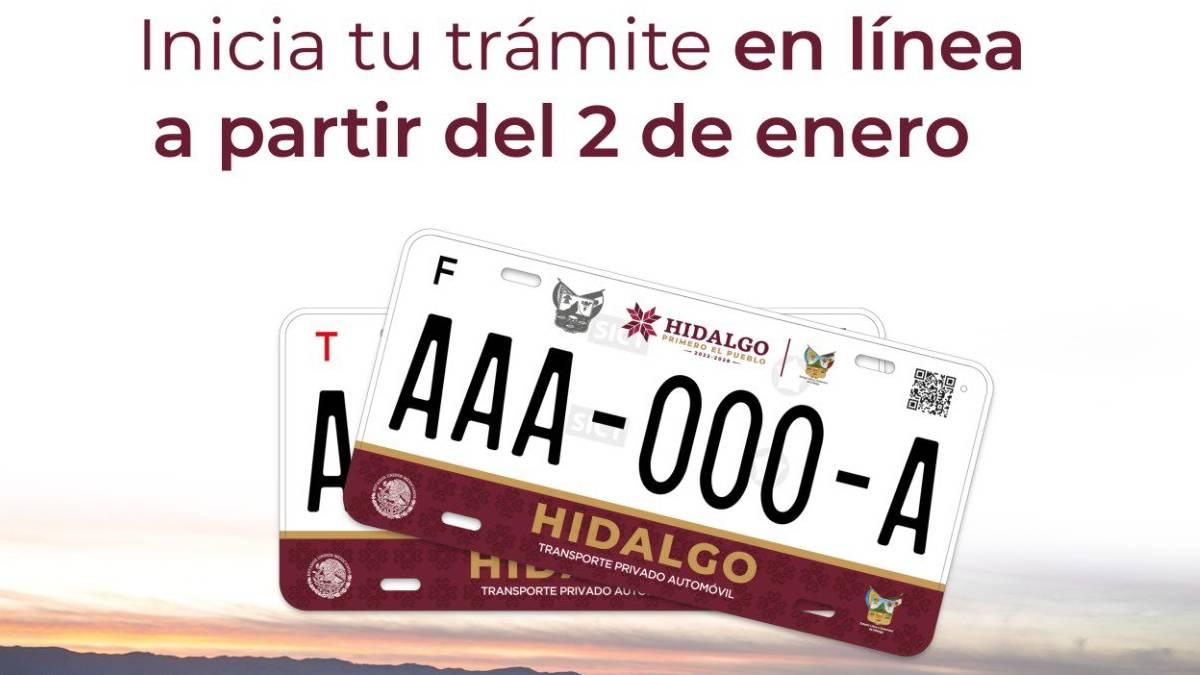 inicia el reemplacamiento vehicular 2023 en Hidalgo