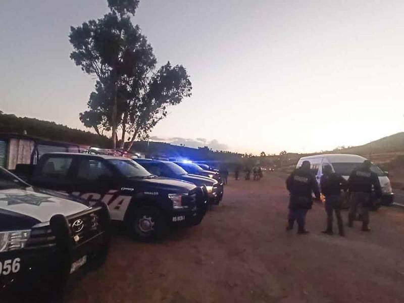 Policía de Hidalgo frustra secuestro y detiene a integrantes de banda con apoyo de agentes del Edomex