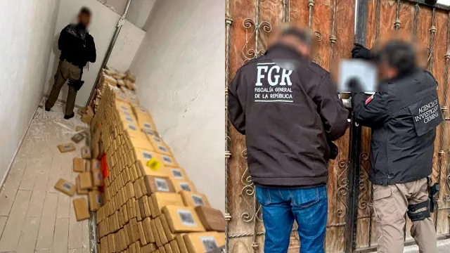 Decomisan más de una tonelada de cocaína en domicilio de Hidalgo